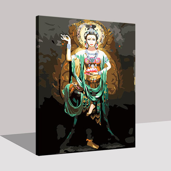 Dunhuang Feitian Buddha - DIY Painting by Numbers Kit