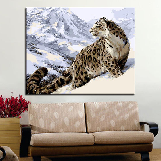 Winter Snow Leopard - DIY Painting by Numbers Kit