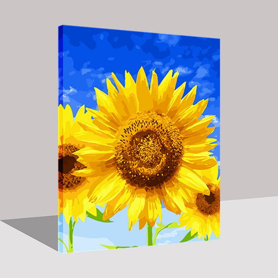 Blue Sky Sunflowers - DIY Painting by Numbers Kit