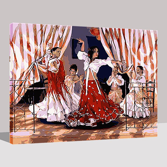 Spanish Dance Girl - DIY Painting by Numbers Kit
