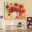 Red Flowers in a Vase - DIY Painting by Numbers Kit