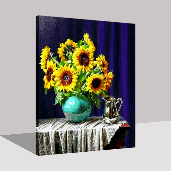 Still Life Sunflower Bouquet - DIY Painting by Numbers Kit