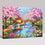 Cherry Blossoms Bridge - DIY Painting by Numbers Kit