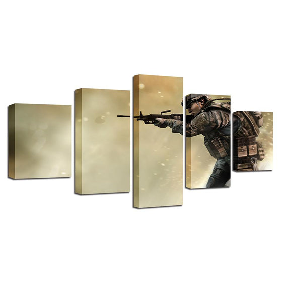 Soldier Canvas Wall Art
