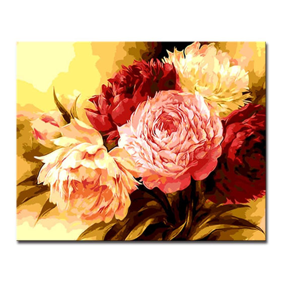 Gorgeous Flowers - DIY Painting by Numbers Kit