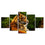 Resting Tiger In The Forest Canvas Wall Art