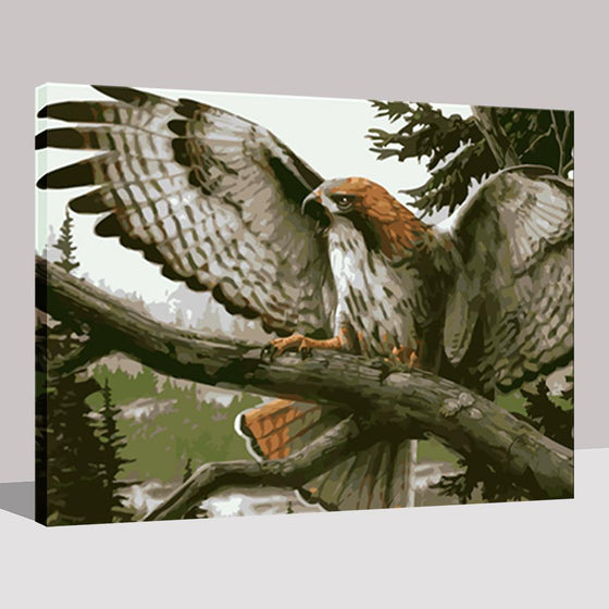 Brave Eagle Wall Art Decor - DIY Painting by Numbers Kit