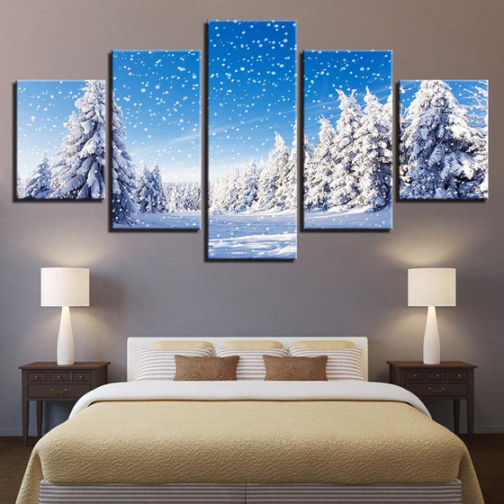 Snow Trees Canvas wall Art