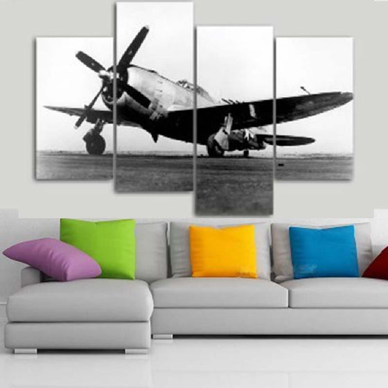 Vintage Aircraft Canvas Wall Art