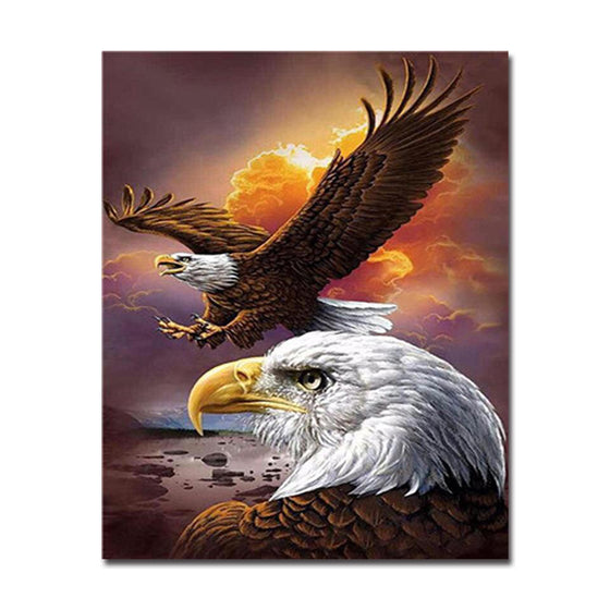 Two Eagles - DIY Painting by Numbers Kit