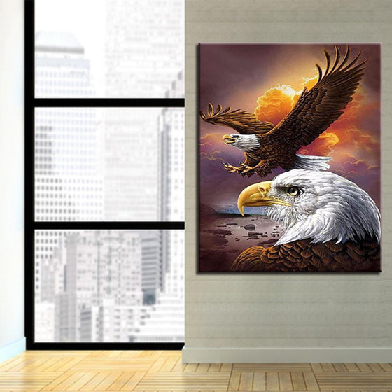 Two Eagles - DIY Painting by Numbers Kit