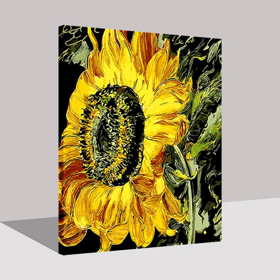 Wall Sunflower - DIY Painting by Numbers Kit