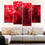 Rose Red Flower Canvas Wall Art