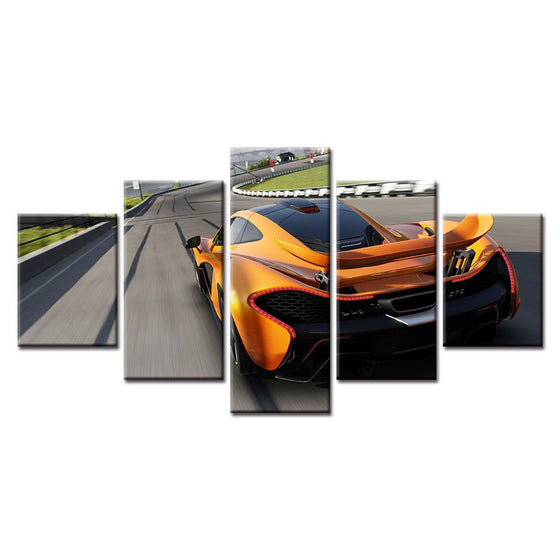 Forza Motorsport Orange Car Canvas Wall Art