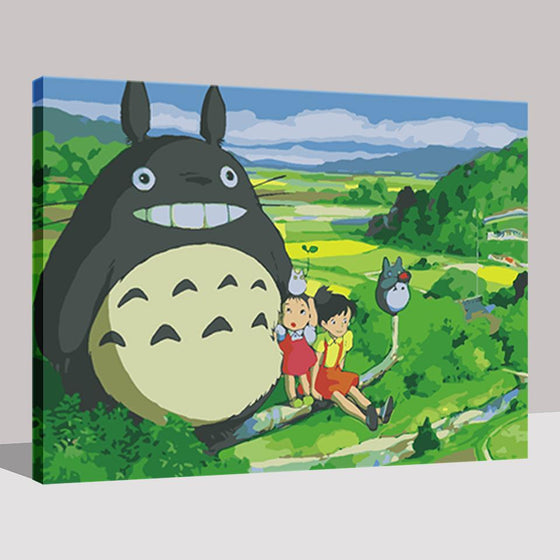 Big Totoro & Kids - DIY Painting by Numbers Kit