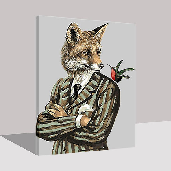 Skylark The Gentleman Fox - DIY Painting by Numbers Kit