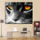 Black Cat With Starry Eyes - DIY Painting by Numbers Kit
