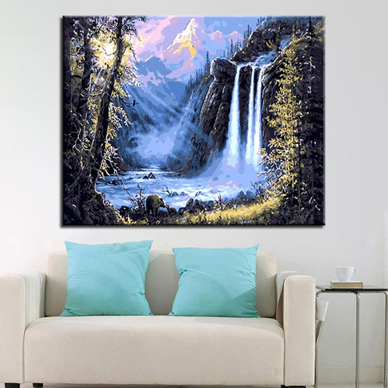 Mystic Falls Landscape - DIY Painting by Numbers Kit