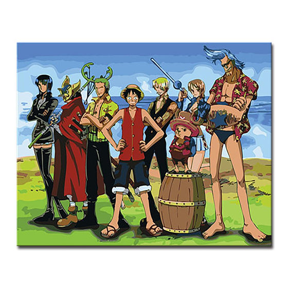 One Piece Characters - DIY Painting by Numbers Kit