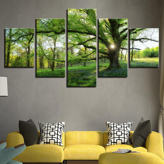 Green Tableau Canvas Wall Art