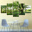 Green Tableau Canvas Wall Art