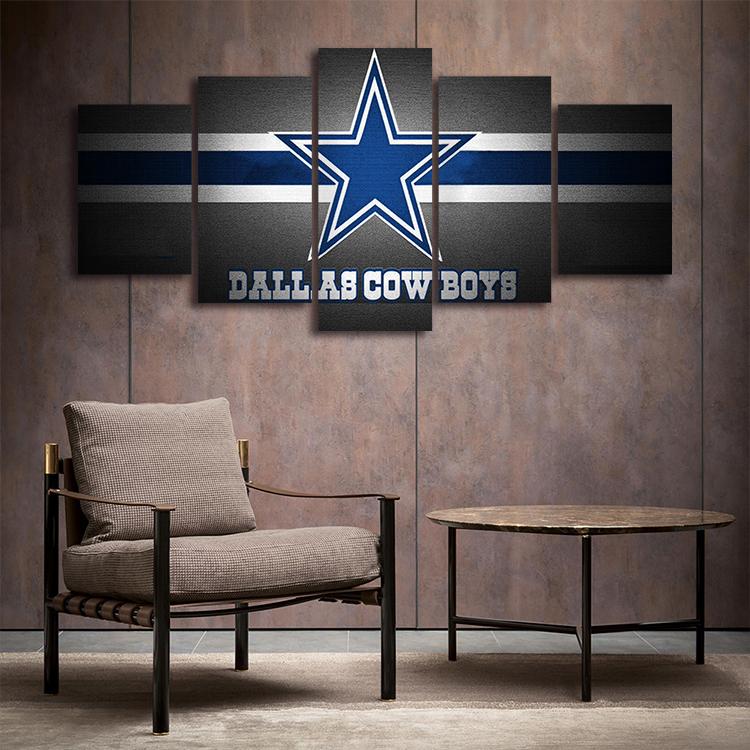 : Dallas City Cowboys American Football Poster Football Gloves  Canvas Wall Art Pattern Printing Decorating Large Mural Gifts for Fans 5  Pieces to Hang (A,60x100cm-Frame) : Sports & Outdoors