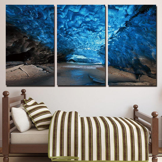 Ice Cave Canvas Wall Art