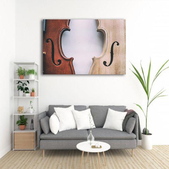 A Pair Of Violins 1 Panel Canvas Wall Art Living Room