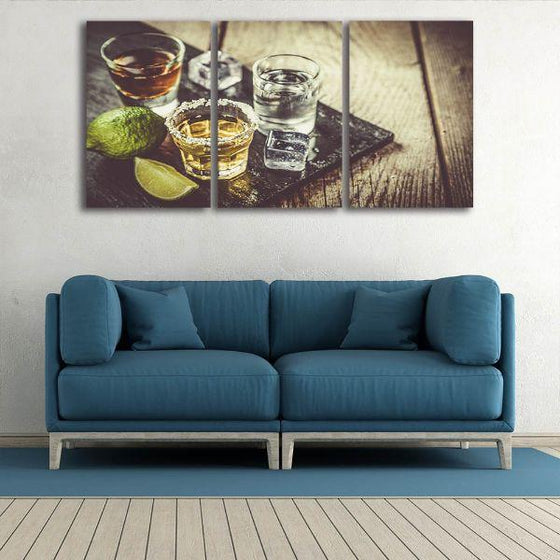 A Shot Of Liquor Canvas Wall Art Set