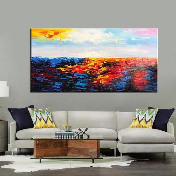 landscape painting living room decor