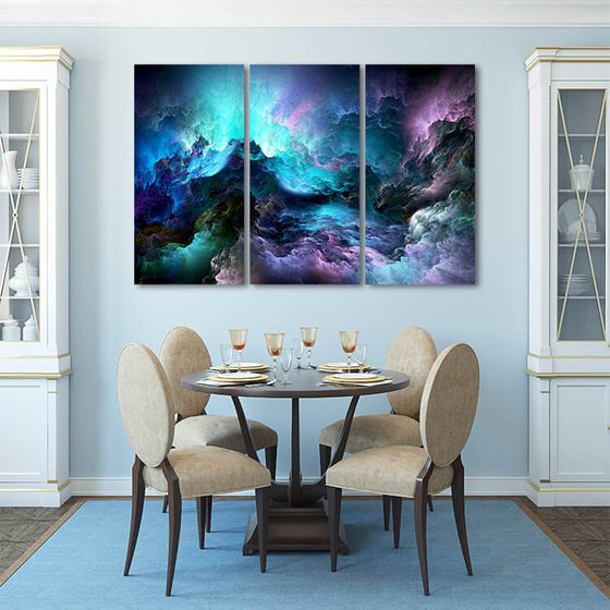 3 Piece Abstract Wall Art Dining Room