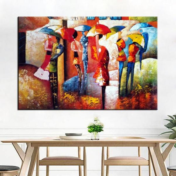 people canvas painting home decor