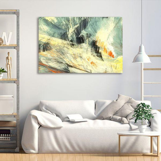 Abstract Mix Colors Canvas Wall Art Living Room