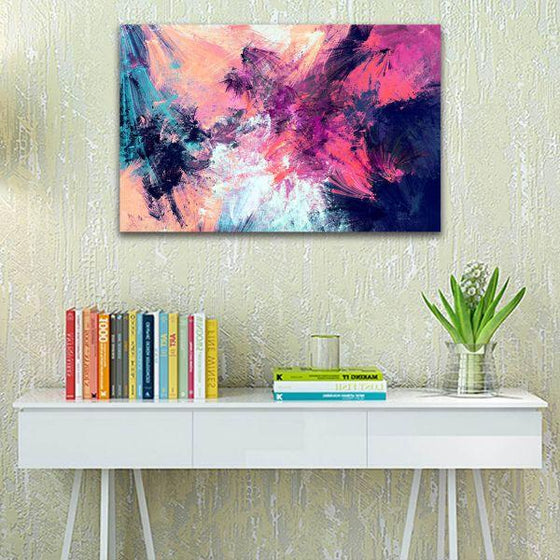Abstract Pastel Hues 1 Panel Canvas Art Office