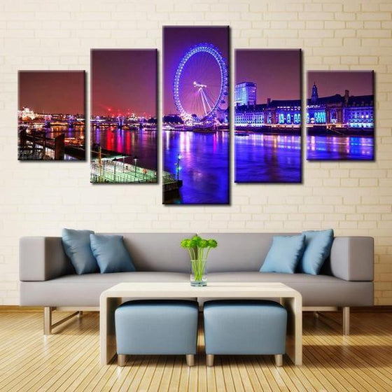 Abstract Wall Art Canvas Cityscape