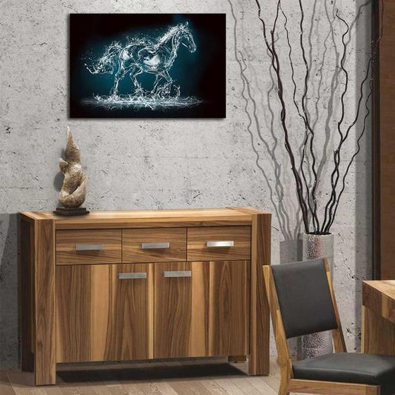 Abstract Wild Horse Canvas Wall Art Bedroom