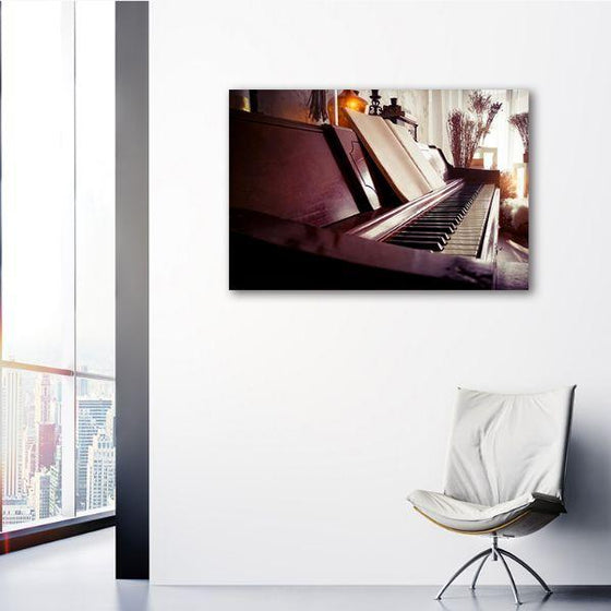 Acoustic Piano Canvas Wall Art Bedroom