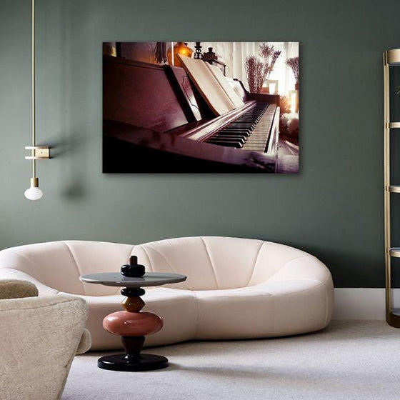 Acoustic Piano Canvas Wall Art Office