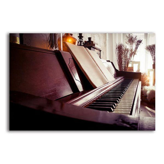 Acoustic Piano Canvas Wall Art