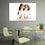 Pair Of Beagle Dogs Canvas Wall Art Office
