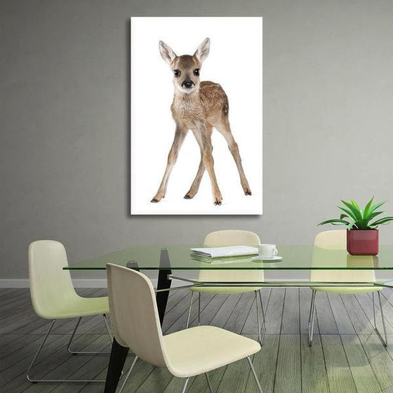 Adorable Doe Canvas Wall Art Dining Room