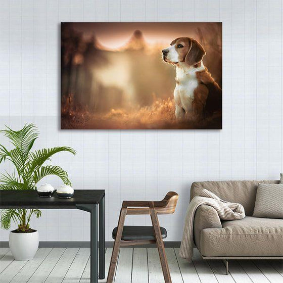 Beagle Puppy Canvas Wall Art Decor