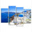 Aegean Sea & Santorini View Canvas Wall Art