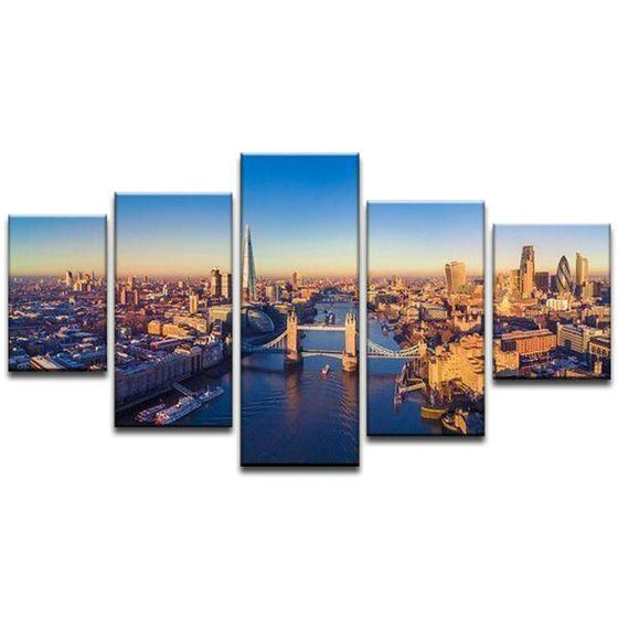 Aerial View of London Canvas Wall Art