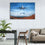 Airplane And Mountains Canvas Wall Art Dining Room