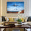 Airplane And Mountains Canvas Wall Art Living Room