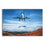 Airplane And Mountains Canvas Wall Art