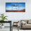 Airplane & Mountains 3 Panels Canvas Wall Art Dining Room