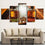 Bulleit Bourbon Whiskey Canvas  Wall Art Living Room