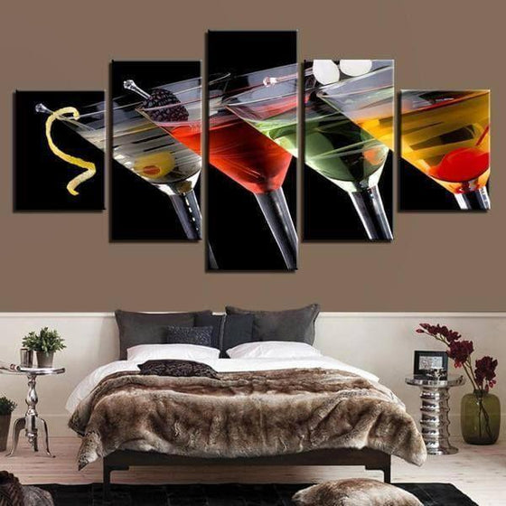 Cocktails D'alcool Canvas Wall Art Bedroom